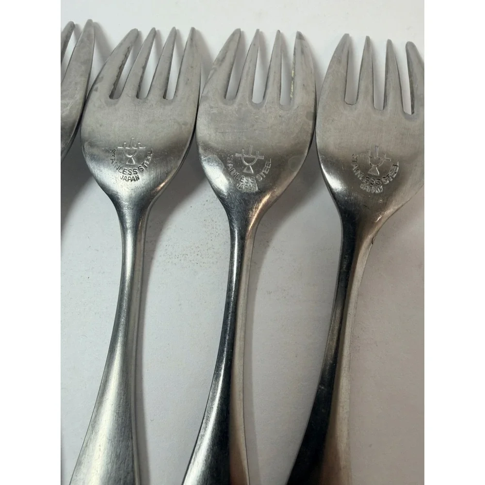 WMF Cromargan Form Stainless Salad Fork Lot Of 5 Replacements